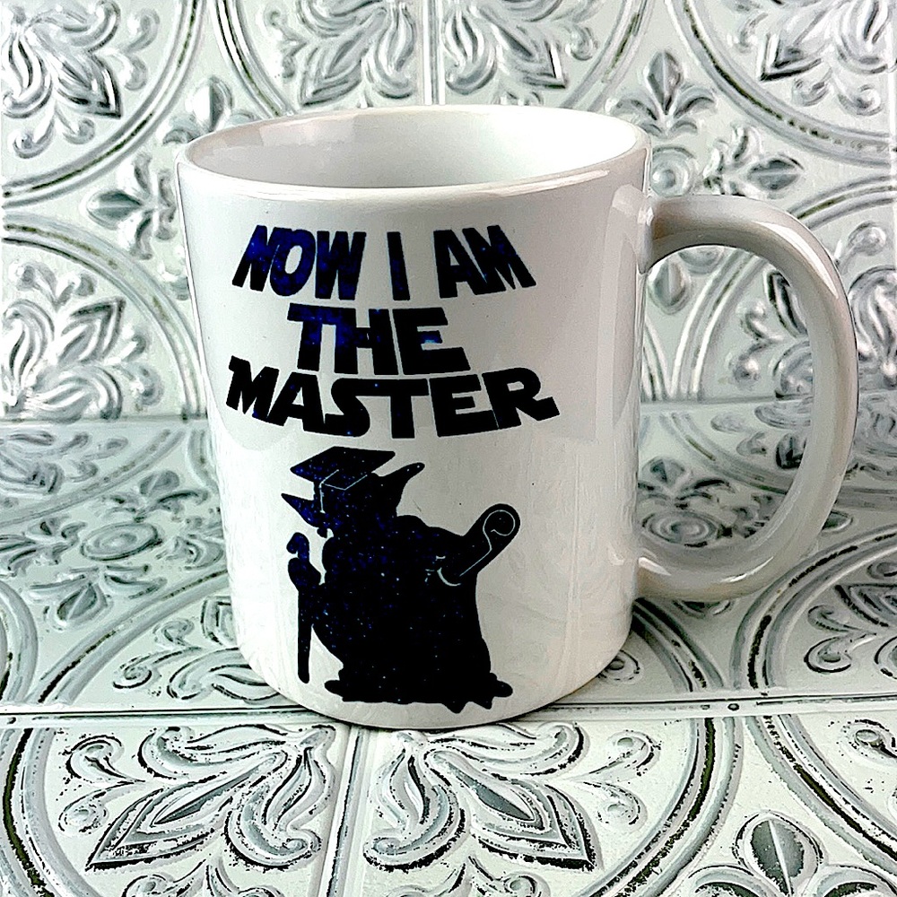 Yoda Graduation Mug- Now I am the Master